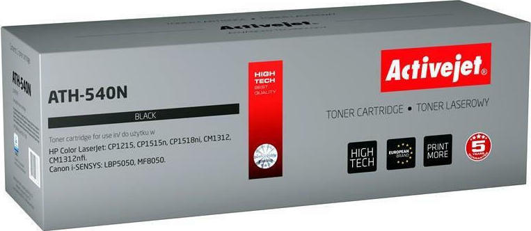 Active Jet Συμβατό Toner για Laser Εκτυπωτή HP 125A CB540A / Canon CRG-716B 2400 Σελίδων Μαύρο