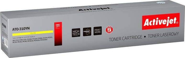 Active Jet Συμβατό Toner για Laser Εκτυπωτή OKI 44469704 2000 Σελίδων Κίτρινο
