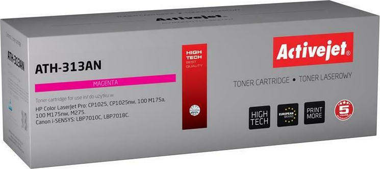 Active Jet Συμβατό Toner για Laser Εκτυπωτή HP 126A CE313A / Canon CRG-729M 1000 Σελίδων Ματζέντα
