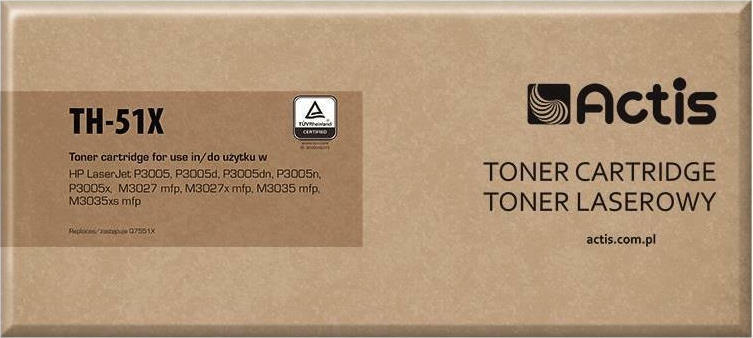 Actis Συμβατό Toner για Laser Εκτυπωτή HP HP 51X Q7551X 13000 Σελίδων Μαύρο