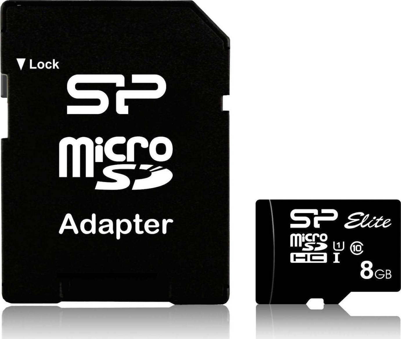 Silicon Power microSDHC 8GB Class 10 High Speed με αντάπτορα