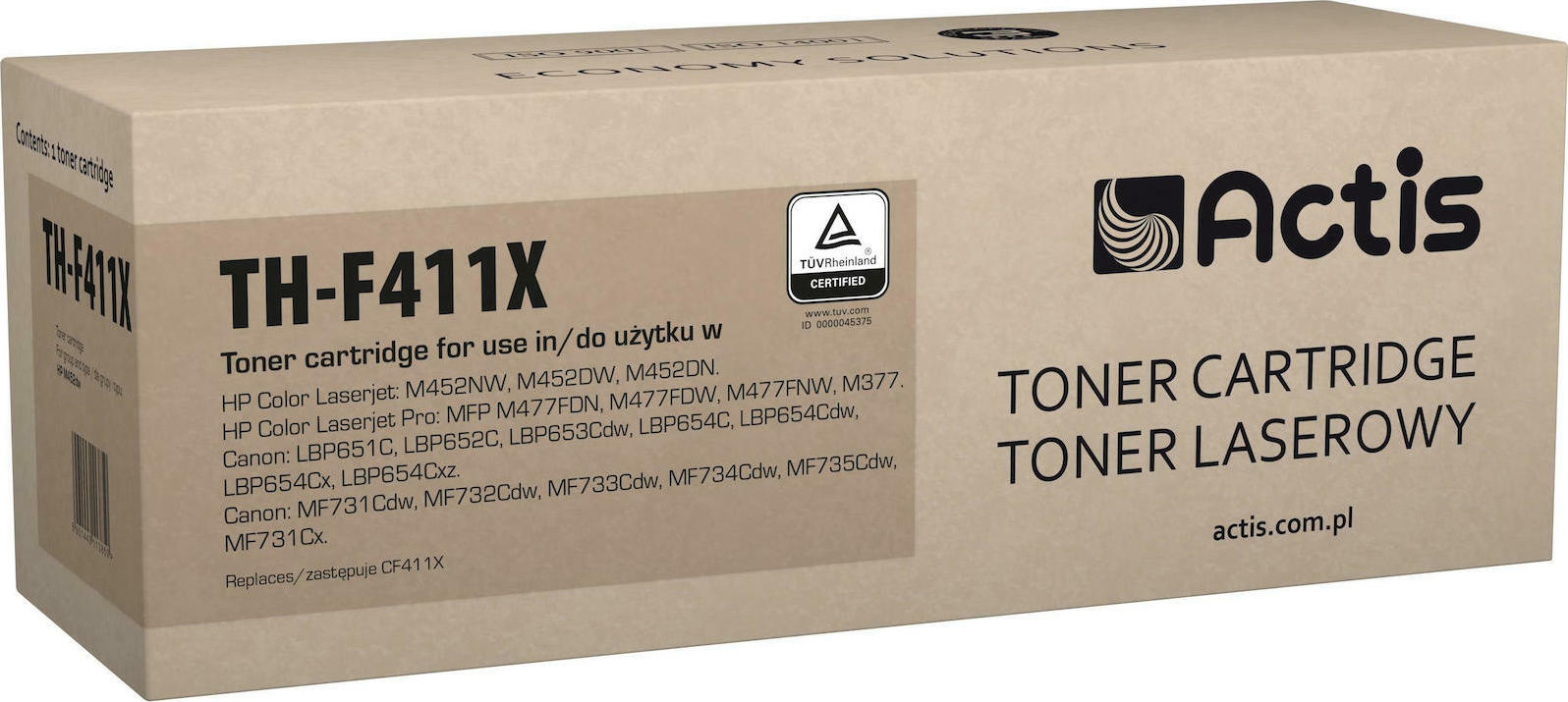 Actis Συμβατό Toner για Laser Εκτυπωτή HP 410X CF411X 5000 Σελίδων Κυανό