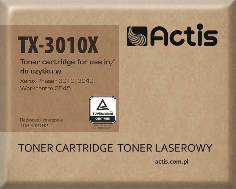 Actis Συμβατό Toner για Laser Εκτυπωτή Xerox 106R02182 2300 Σελίδων Μαύρο