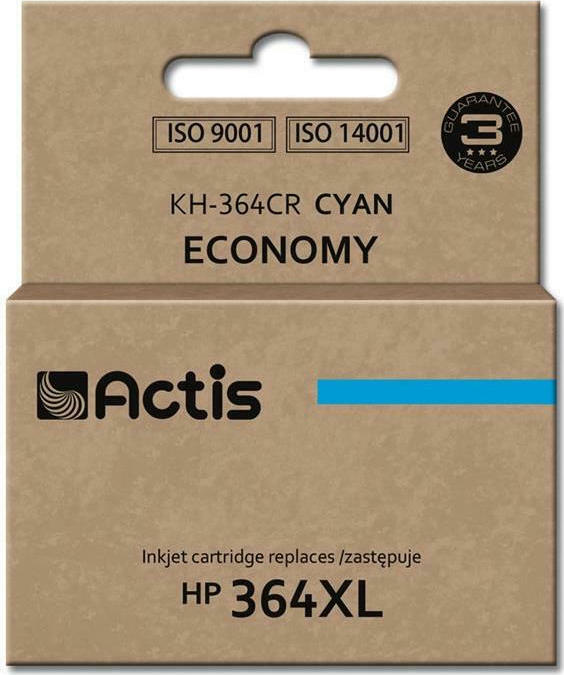 Actis Συμβατό Μελάνι Εκτυπωτή InkJet HP 364XL CB323EE 12ml Κυανό