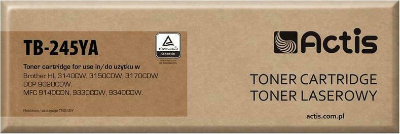 Actis Συμβατό Toner για Laser Εκτυπωτή Brother TN-245Y 2200 Σελίδων Κίτρινο
