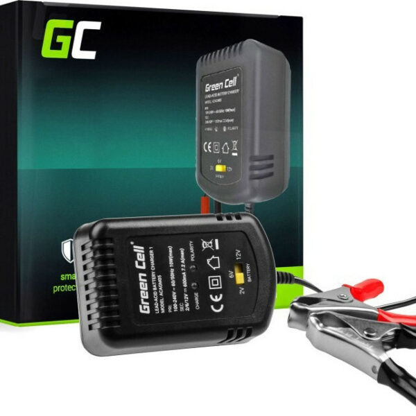 Green Cell ACAGM05 Φορτιστής Μπαταριών Μολύβδου 12V 0.6A