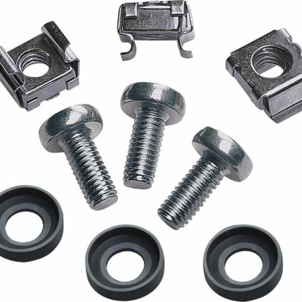 Intellinet Set 50xM6 Cage Nuts - 50xM6 Screws - 50xplastic Washers