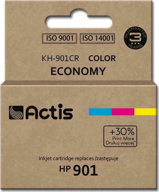 Actis Συμβατό Μελάνι Εκτυπωτή InkJet HP 901XL CC656AE 20ml Πολλαπλό (Color)