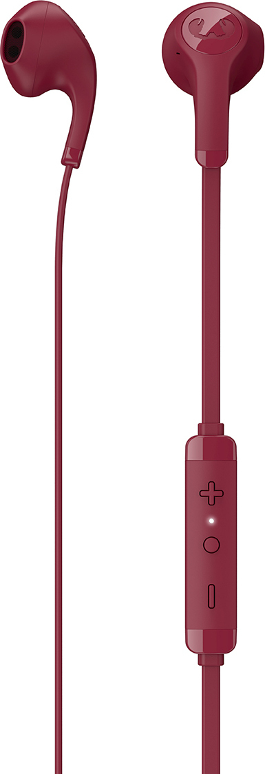 20210215144012_fresh_n_rebel_flow_ruby_red Fresh 'n Rebel Flow Earbuds Handsfree με Βύσμα 3.5mm Κόκκινο - Image 1