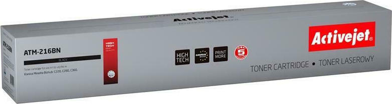 Active Jet Συμβατό Toner για Laser Εκτυπωτή Konica TN216K 29000 Σελίδων Μαύρο