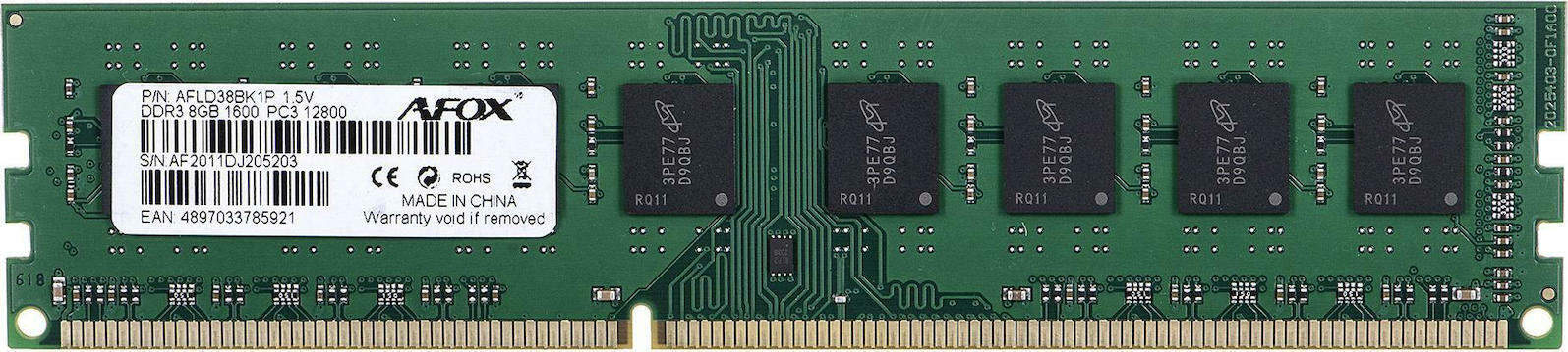 20210216144217_afox_8gb_ddr3_1600mhz_afld38bk1p Afox 8GB DDR3 AFLD38BK1P - Image 1