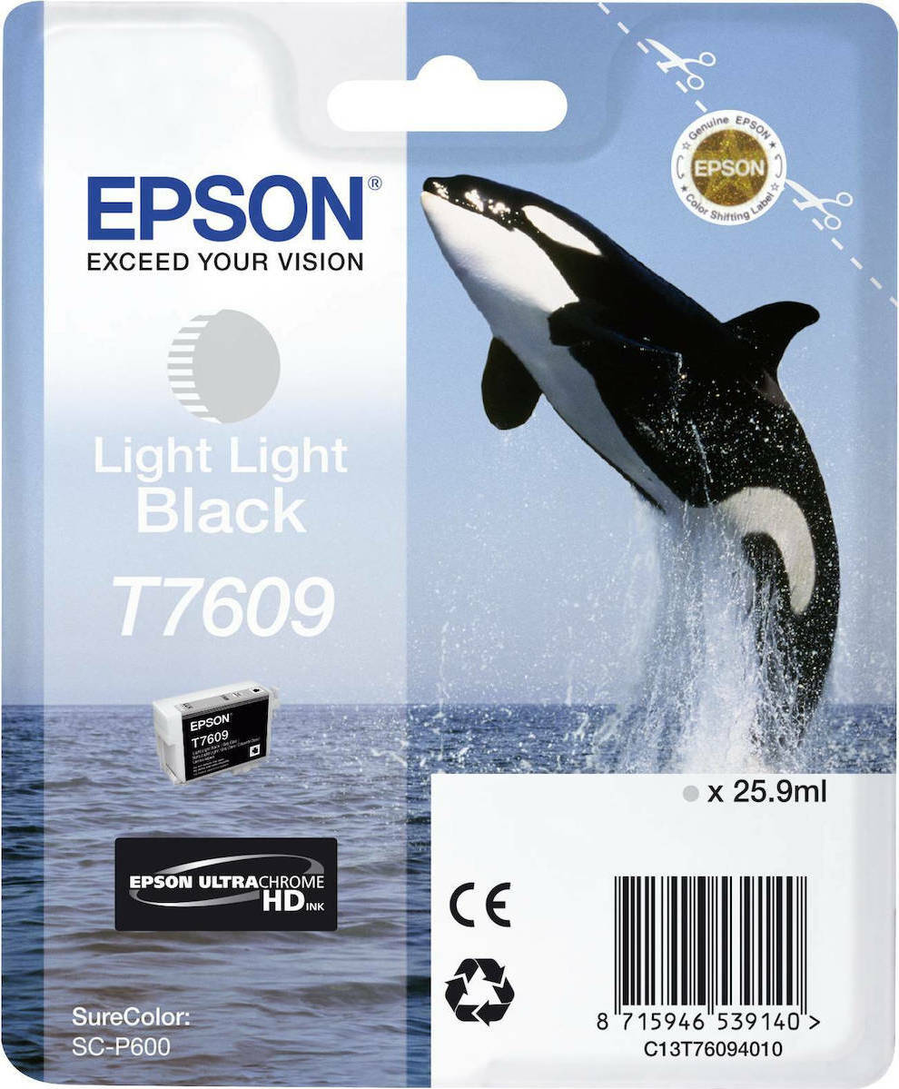 20210222132346_epson_t7609_light_light_black_c13t760940 Epson T7609 Γνήσιο Μελάνι Εκτυπωτή InkJet Μπλε (C13T76094010) - Image 1