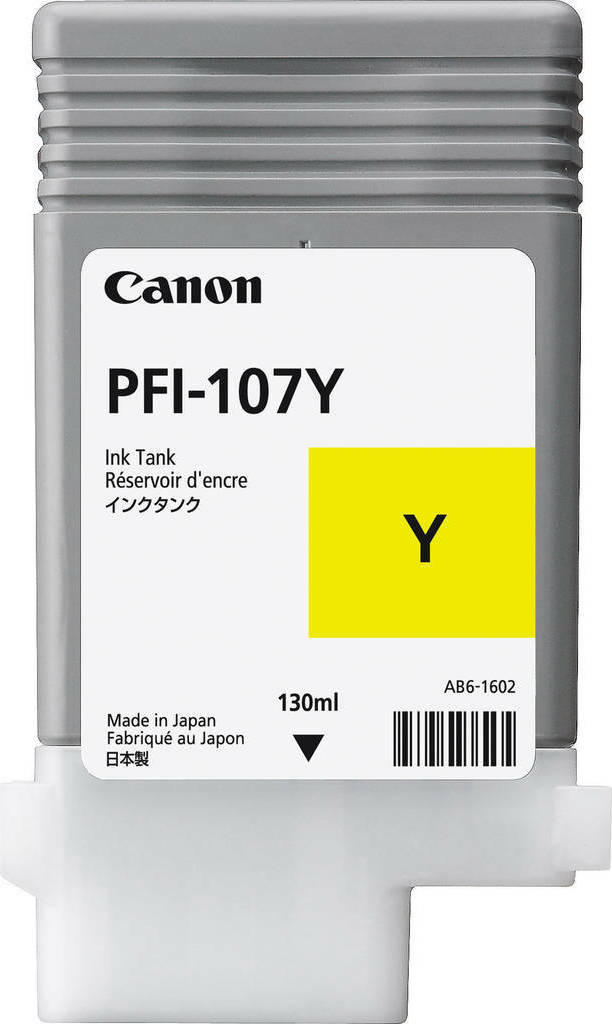 20210222132608_canon_pfi_107y_yellow_130ml_6708b001 Canon PFI-107 Γνήσιο Μελάνι Εκτυπωτή InkJet - Image 1