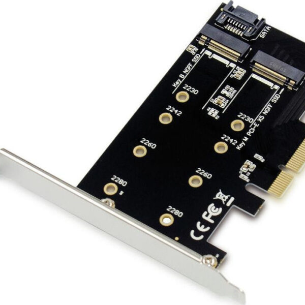 Conceptronic Κάρτα PCIe σε 2 θύρες M.2