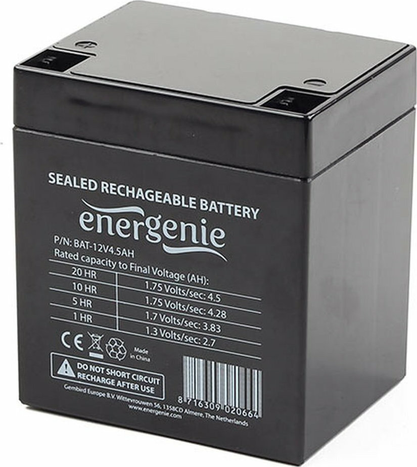 20210226135917_energenie_bat_12v45ah Energenie με Χωρητικότητα 4.5Ah και Τάση 12V BAT-12V4.5AH 1τμχ - Image 1