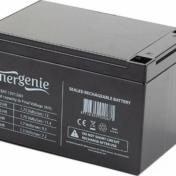 Energenie με Χωρητικότητα 12Ah και Τάση 12V BAT-12V12AH 1τμχ