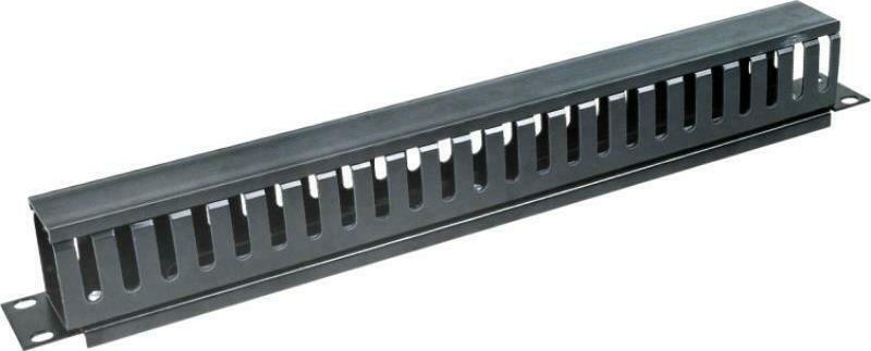 20210301142500_a_lan_patch_panel_pk008_mayro A-LAN Patch Panel για Rack 1U 19" 24 Θυρών Μαύρο - Image 1