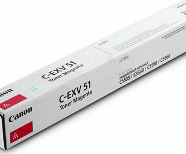 Canon C-EXV51LM Γνήσιο Toner Laser Εκτυπωτή Ματζέντα 26000 Σελίδων (0486C002)