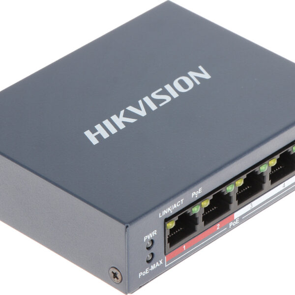 Hikvision DS-3E0105P-E/M Unmanaged L2 PoE