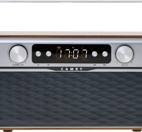 Camry CR1183 Retro Επιτραπέζιο Ραδιόφωνο Επαναφορτιζόμενο με Bluetooth και USB Καφέ