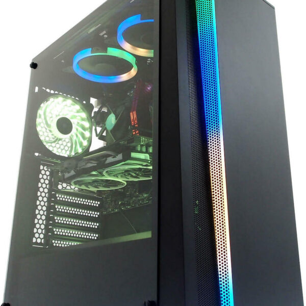 iBox Wizard 4 Gaming Midi Tower με Πλαϊνό Παράθυρο