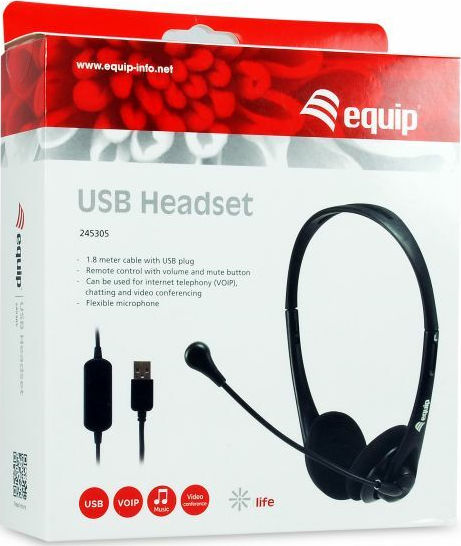 20210309134137_9ccb6055 Equip On Ear Multimedia Ακουστικά με μικροφωνο και σύνδεση USB-A - Image 3