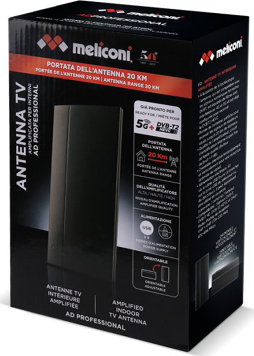 20210316164811_f40ad082 Meliconi Ad Professional R1 Usb Indoor Digital Antenna Εσωτερική Κεραία Τηλεόρασης (απαιτεί τροφοδοσία) σε Μαύρο Χρώμα Σύνδεση με Ομοαξονικό (Coaxial) Καλώδιο - Image 2
