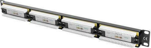 20210318103104_1c361af2 Lanberg Patch Panel Unshielded για Rack 1U 19" 24 Θυρών cat6 Μαύρο - Image 2