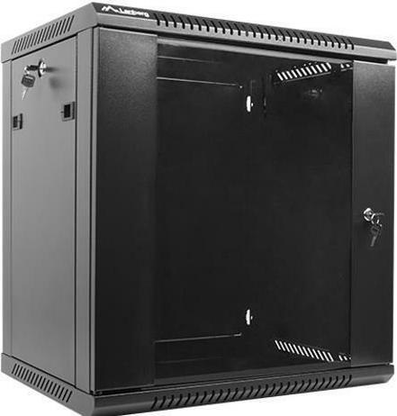 Lanberg WF01-6412-10B Επιτοίχια Καμπίνα Rack 12U 60x45x64cm Μαύρο WF01-6412-10B