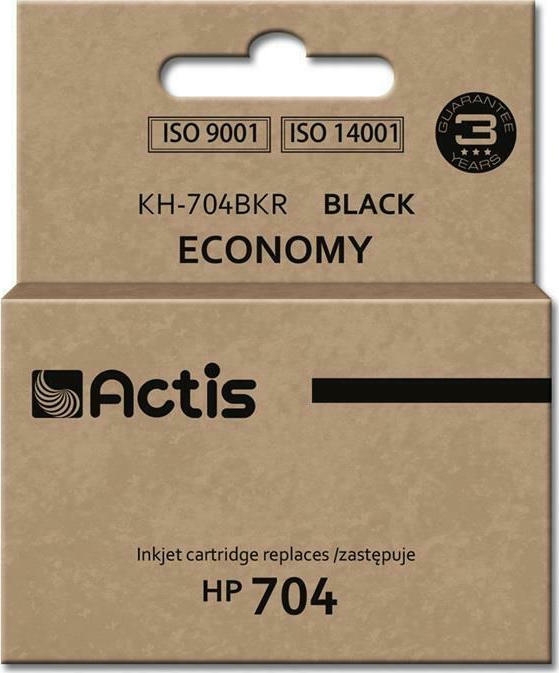 Actis Συμβατό Μελάνι Εκτυπωτή InkJet HP 704 CN692AE 15ml Μαύρο