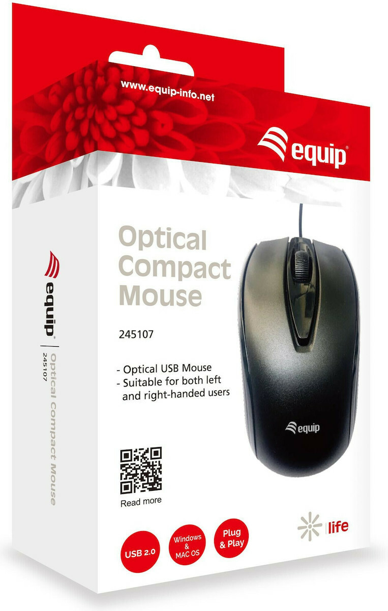 20210429085827_7688b5b3 Equip Optical Compact Mouse Ενσύρματο Μαύρο - Image 2