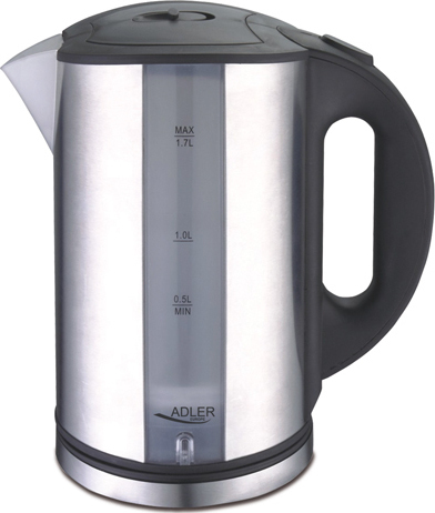 Adler AD 1216 1.7lt με Ισχύ 2000W Ασημί