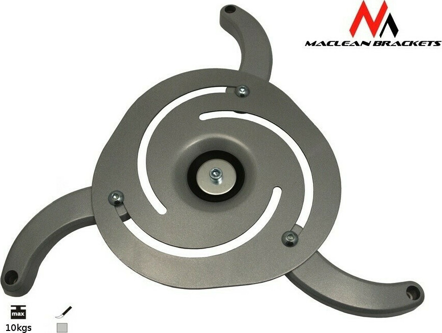 20210527104155_6234fc21 Maclean Energy Βάση Projector Οροφής MC-517 S με Μέγιστο Φορτίο 10kg Ασημί - Image 3