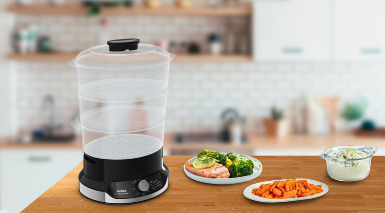 20210610205949_74de8ecb Tefal Ultracompact Ατμομάγειρας με 3 Επίπεδα Μαγειρέματος 9lt - Image 5