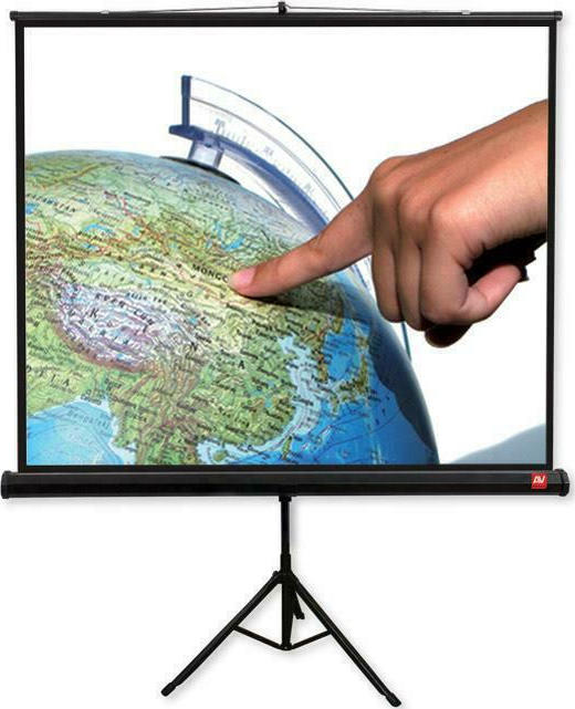 20210615101331_avtek_tripod_pro_200_dapedou_200x200cm_108 Avtek Οθόνη Προβολής Projector Δαπέδου TRIPOD Pro 200 με Λόγο Εικόνας 16:9 / 1:1 200x200cm / 108" - Image 1