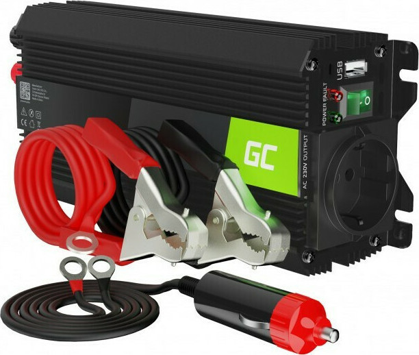 20210708165515_a4ef0458 Green Cell Inverter Αυτοκινήτου Τροποποιημένου Ημιτόνου 500W για Μετατροπή 24V DC σε 230V AC με 1xUSB - Image 2