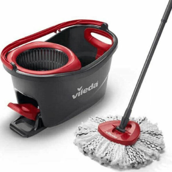 Vileda Σετ Κουβάς με Σφουγγαρίστρα με Μικροίνες Rotary Mop Turbo 167751