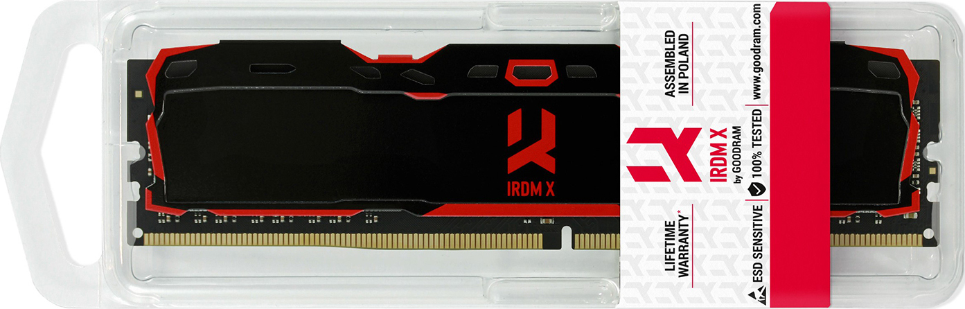 GoodRAM IRDM X DDR4 με Module 1x16GB και Ταχύτητα 3200 για Desktop IR-X3200D464L16A/16G