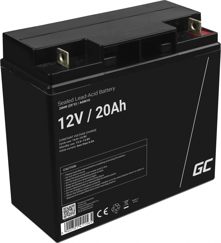 20210809145517_e17de1c0 Green Cell με Χωρητικότητα 20Ah και Τάση 12V AGM10 1τμχ - Image 2