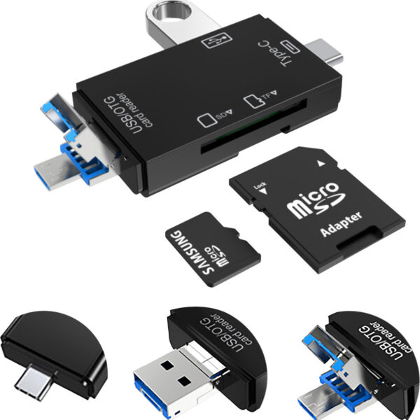 Vakoss Card Reader USB 2.0/micro USB/Type-C για SD/microSD