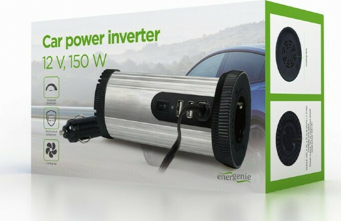 20210929161907_01a2090e Energenie Inverter Αυτοκινήτου 150W για Μετατροπή 12V DC σε 230V AC με 2xUSB - Image 4