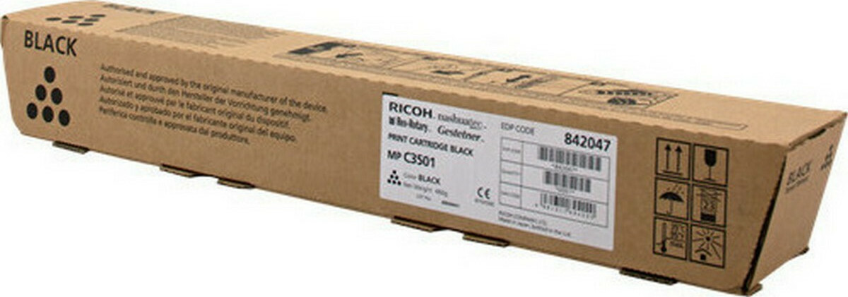 Ricoh MP-C3501 Γνήσιο Toner Laser Εκτυπωτή Μαύρο 22500 Σελίδων (842047)