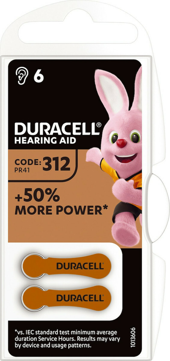20211014141941_04ee4356 Duracell Μπαταρίες Ακουστικών Βαρηκοΐας 312 1.4V 6τμχ - Image 3