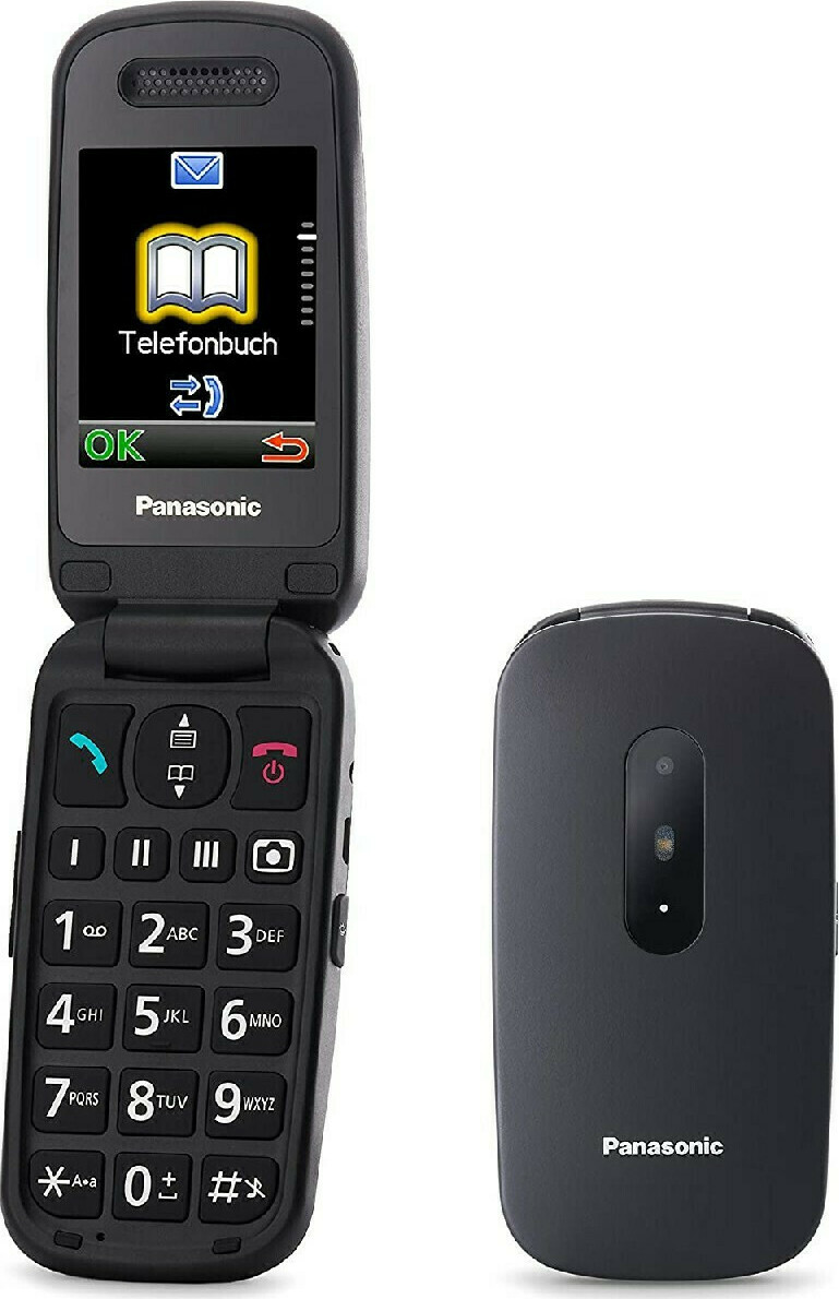 20211015144655_panasonic_kx_tu466_black Panasonic KX-TU446 Single SIM Κινητό με Μεγάλα Κουμπιά - Image 1