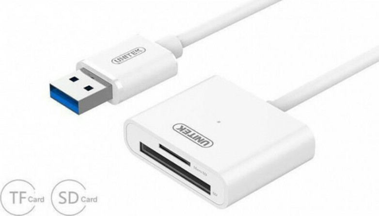 20211018144829_e2e5f2a0 Unitek Card Reader USB 3.0 για SD/microSD Λευκό - Image 2
