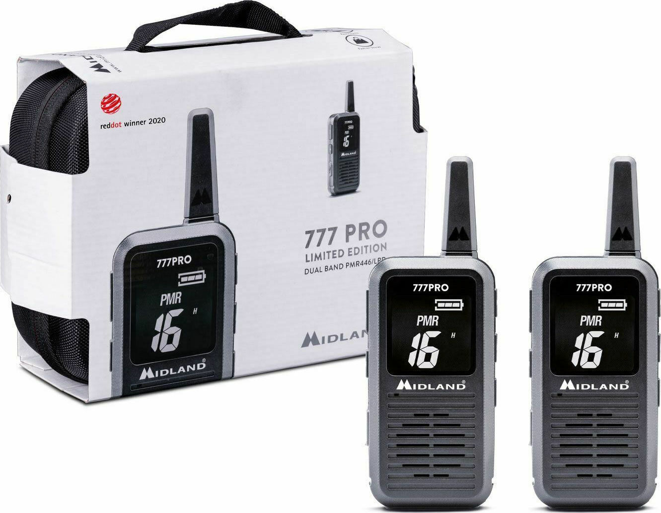 20211102092705_midland_777_pro_limited_edition_asyrmatos_pompodektis_pmr_set_2tmch Midland 777 Pro Limited Edition Ασύρματος Πομποδέκτης PMR με Μονόχρωμη Οθόνη Σετ 2τμχ - Image 1