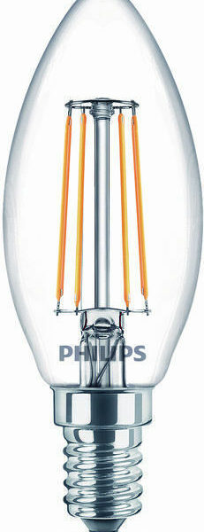 Philips Λάμπα LED 4.3W για Ντουί E14 Θερμό Λευκό