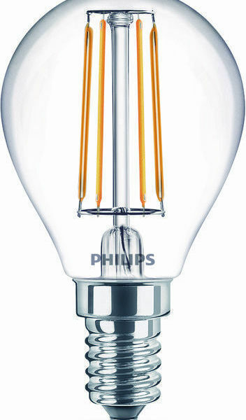 Philips Λάμπα LED 4.3W για Ντουί E14 Θερμό Λευκό