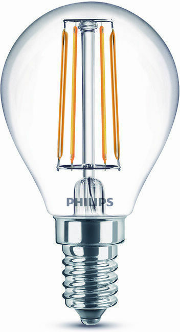 Philips Λάμπα LED 4.3W για Ντουί E14 Θερμό Λευκό - Image 1