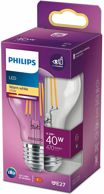 20211102124616_ea98ea13 Philips Λάμπα LED 4.3W για Ντουί E27 Θερμό Λευκό - Image 2